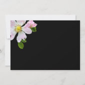 Elegante Country Rose Begräbniskarte Einladung (Rückseite)