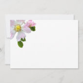 Elegante Country Rose Begräbniskarte Einladung (Rückseite)