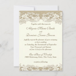 Elegante Country Vintage Hochzeit Einladung