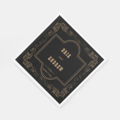 Elegante Country Wedding Serviette (Ecke)