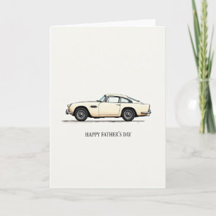 Elegante Coupé Vatertagskarte Karte