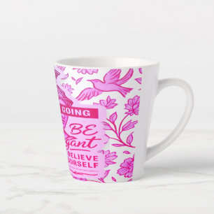 Elegante Courage latte Tasse für Frauen Inspiratio