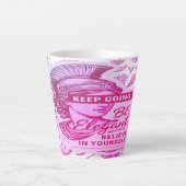 Elegante Courage latte Tasse für Frauen Inspiratio (Vorderseite)