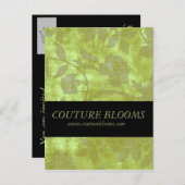 Elegante Couture Business Eröffnungskarte Einladungspostkarte (Vorne/Hinten)