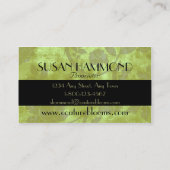 Elegante Couture-Floristen-Geschäfts-Karte Visitenkarte (Rückseite)