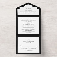 Elegante Couture | Schwarz-Weiß-Hochzeit