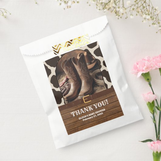 Elegante Cowgirl Boots Baby Shower Geschenktütchen (Versiegelt)