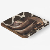 Elegante Cowgirl Boots Baby Shower Pappteller (Gewinkelt)