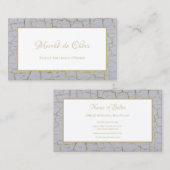 Elegante Crackled Paint Gilded Gold Boutique Visitenkarte (Vorne/Hinten)
