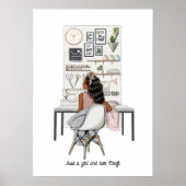 Elegante Crafting Queen Poster (Vorne)