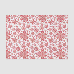 Elegante Cranberry-Schneeflocke (Weiß) Seidenpapier