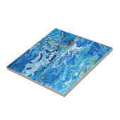 Elegante Crazy Lace Agate 6 - Ocean Blue Fliese (Seite)