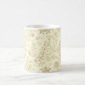 Elegante Cream Beige Reittiere Name Kaffeetasse (Mittel)