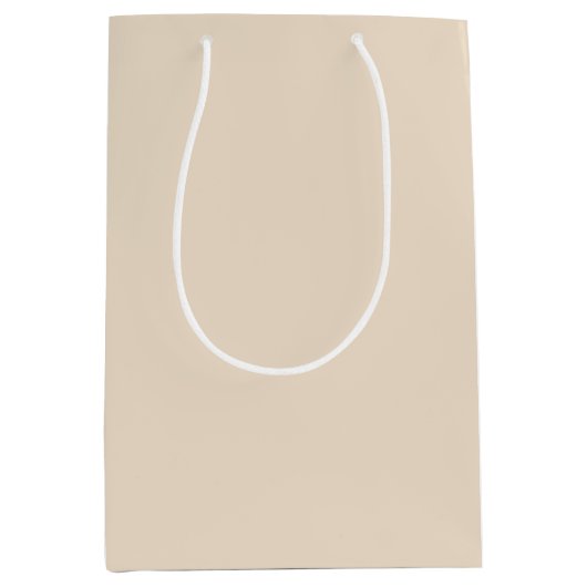 Elegante Cream Gift Bag Mittlere Geschenktüte (Vorderseite)