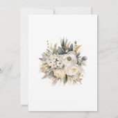 Elegante Cream Gold Blütenpension.png Einladung (Rückseite)