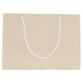 Elegante Cream Große Geschenktasche Geschenktüte (Rückseite)