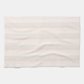 Elegante Cream Herringbone Zig Zag Geschirrtuch (Horizontal)