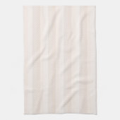 Elegante Cream Herringbone Zig Zag Geschirrtuch (Vertikal)