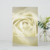 Elegante Cream Rose Briefpapier (Stehend Vorderseite)