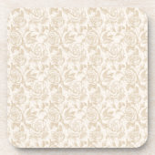 Elegante Cream Rose Floral Getränkeuntersetzer (Vorderseite)