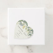 Elegante Cream Snowberry+Eucalyptus Wedding Geschenkanhänger (Beispiel)