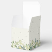 Elegante Cream Snowberry+Eucalyptus Winter Wedding Geschenkschachtel (Geöffnet)