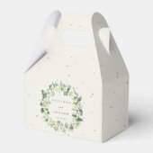 Elegante Cream Snowberry+Eucalyptus Wreath Wedding Geschenkschachtel (Vorderseite)