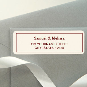 Elegante Cream und Burgundy Wedding