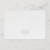 Elegante Cream Wildblume QR Code RSVP Card Begleitkarte (Rückseite)