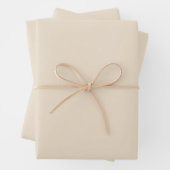 Elegante Cream Wrapping Paper Sheets Geschenkpapier Set (Beispiel)