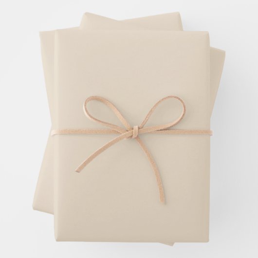 Elegante Cream Wrapping Paper Sheets Geschenkpapier Set (Beispiel)