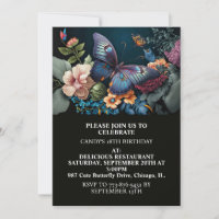 Elegante Creative Butterfly Art Geburtstagsparty