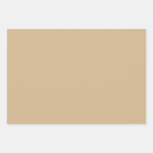 Elegante Creme-/Beige-/Tanwackelpapier Geschenkpapier Set (Vorderseite 3)