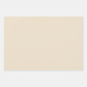 Elegante Creme-/Beige-/Tanwackelpapier Geschenkpapier Set (Vorderseite)