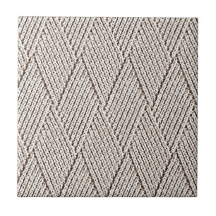Elegante Creme-Faux-Diamant-Strickmuster  Fliese
