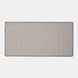 Elegante Creme-Faux-Diamant-Strickmuster Schreibtischunterlage