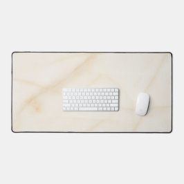 Elegante Creme-Marmor-Optik mit dezenter Goldader  Schreibtischunterlage