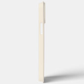 Elegante Creme Monogramm-Initialen Case-Mate iPhone Hülle (Rückseite / Rechts)