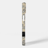 Elegante Creme und Black Paisley Case-Mate iPhone Hülle (Rückseite / Rechts)