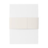 Elegante Creme und Black Wedding Einladungsbanderole (Rückseitenbeispiel)