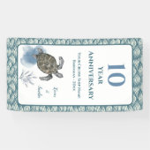 Elegante Cruise Door Deco Sign Anniversary Banner (Horizontal)