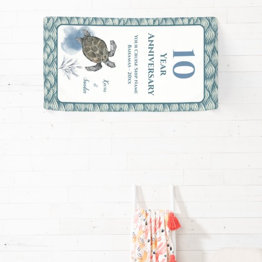 Elegante Cruise Door Deco Sign Anniversary Banner (InSitu)
