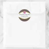 Elegante Cupcake Bäckerei Custom Stickers (Tasche)