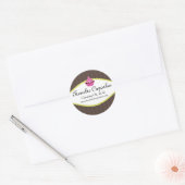 Elegante Cupcake Bäckerei Custom Stickers (Umschlag)