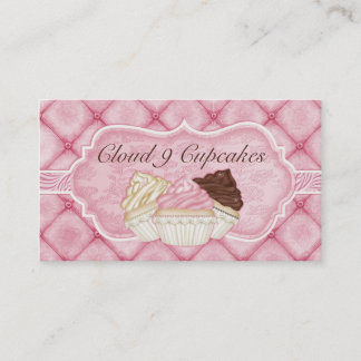 Elegante Cupcake-Geschäftskarte Visitenkarte