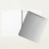 Elegante Curl Minimalistisch Modernes Grau Gradien Planer (Anzeige)