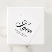 Elegante Cursive Liebe Hochzeit Geschenkanhänger (Beispiel)