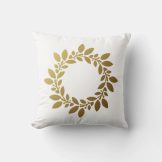 Elegante Cushions mit faszinierendem goldenen Leaf Kissen