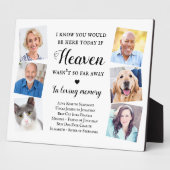 Elegante Custom 6 Fotos Heaven Wedding Memorial Fotoplatte (Seite)