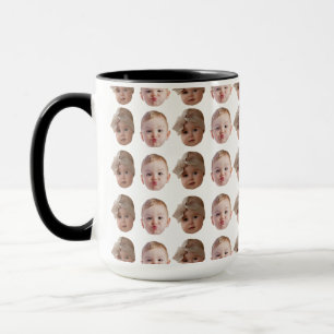 Elegante Custom Baby Face Muster Opa Geburtstag Tasse